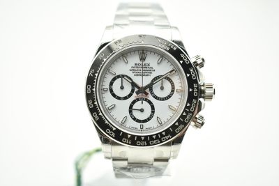 Rolex Daytona 116500 4131 Movement 904L Steel Pale White Face Men Watch